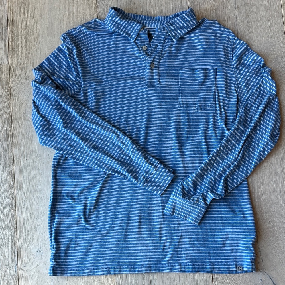 Tasc Coastal Collection Striped Long Sleeve Shirt